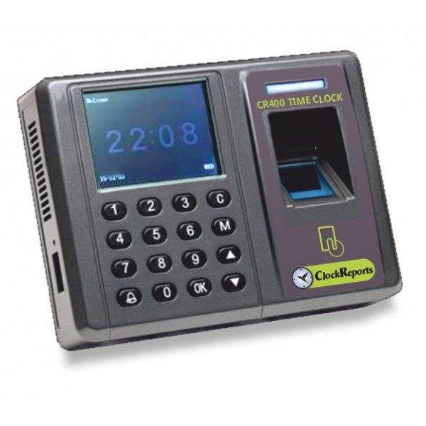 ClockReports CR400 PRO Fingerprint & RFID Card Employee Time Clock